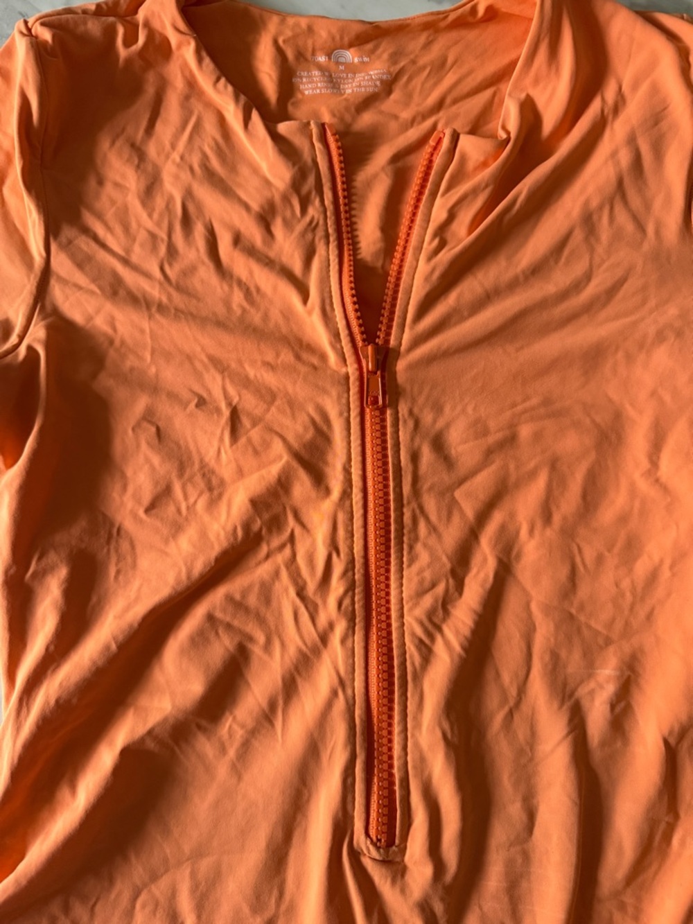 Toast Surf Suit One Piece Swimsuit - Nectarine, Medium - Picture 6 of 8